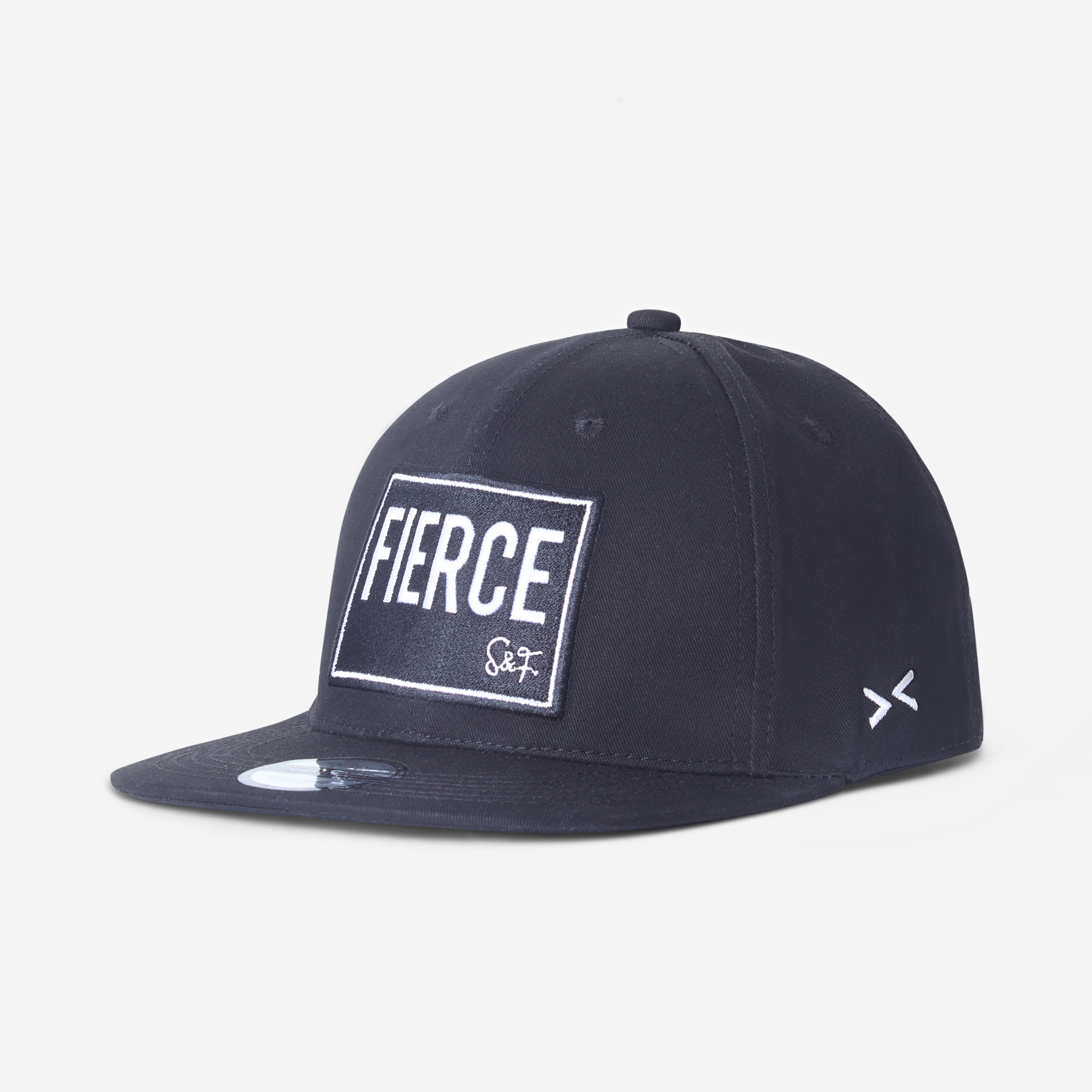 Black Spark & Flare Fierce flat brim cap