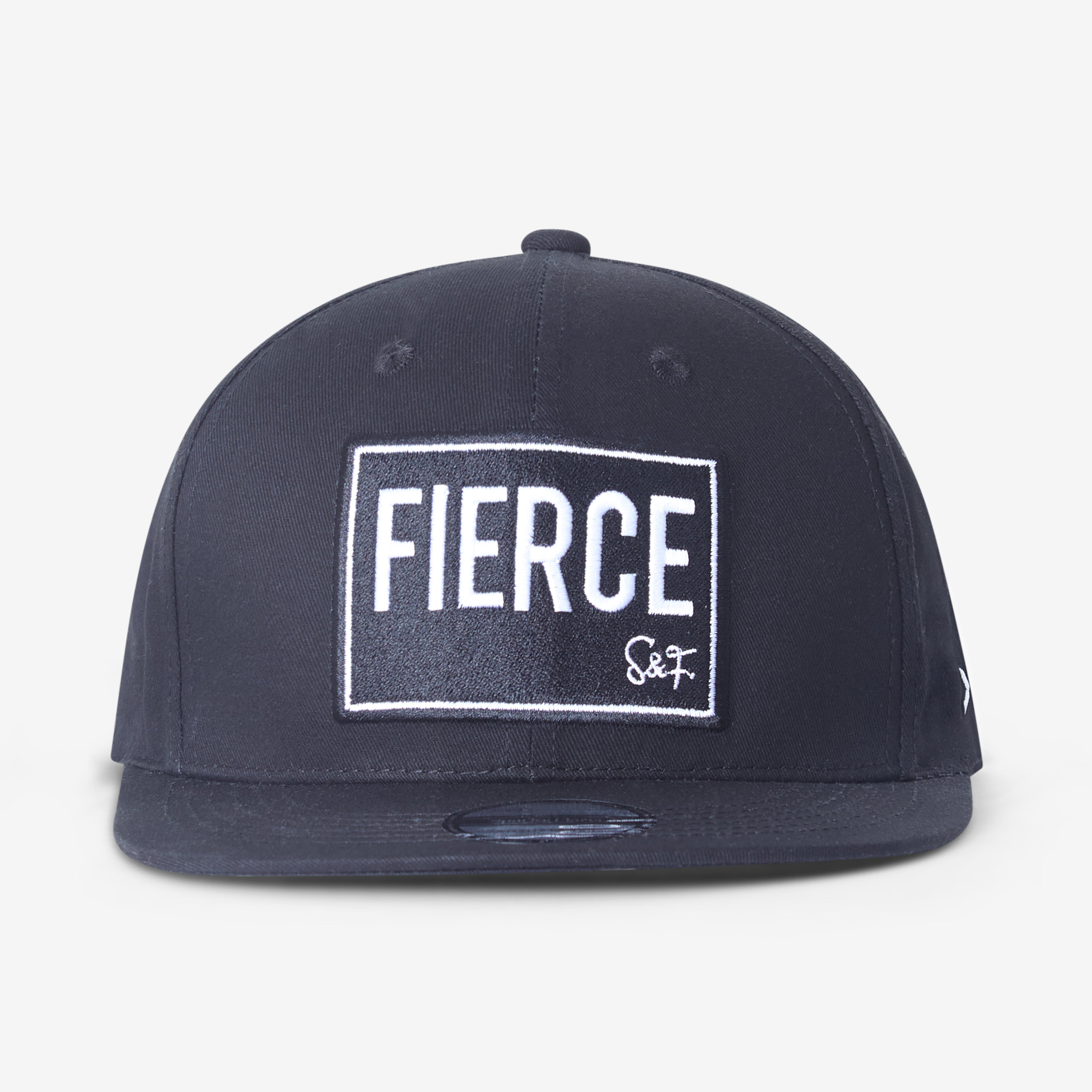 Black Spark & Flare Fierce flat brim cap