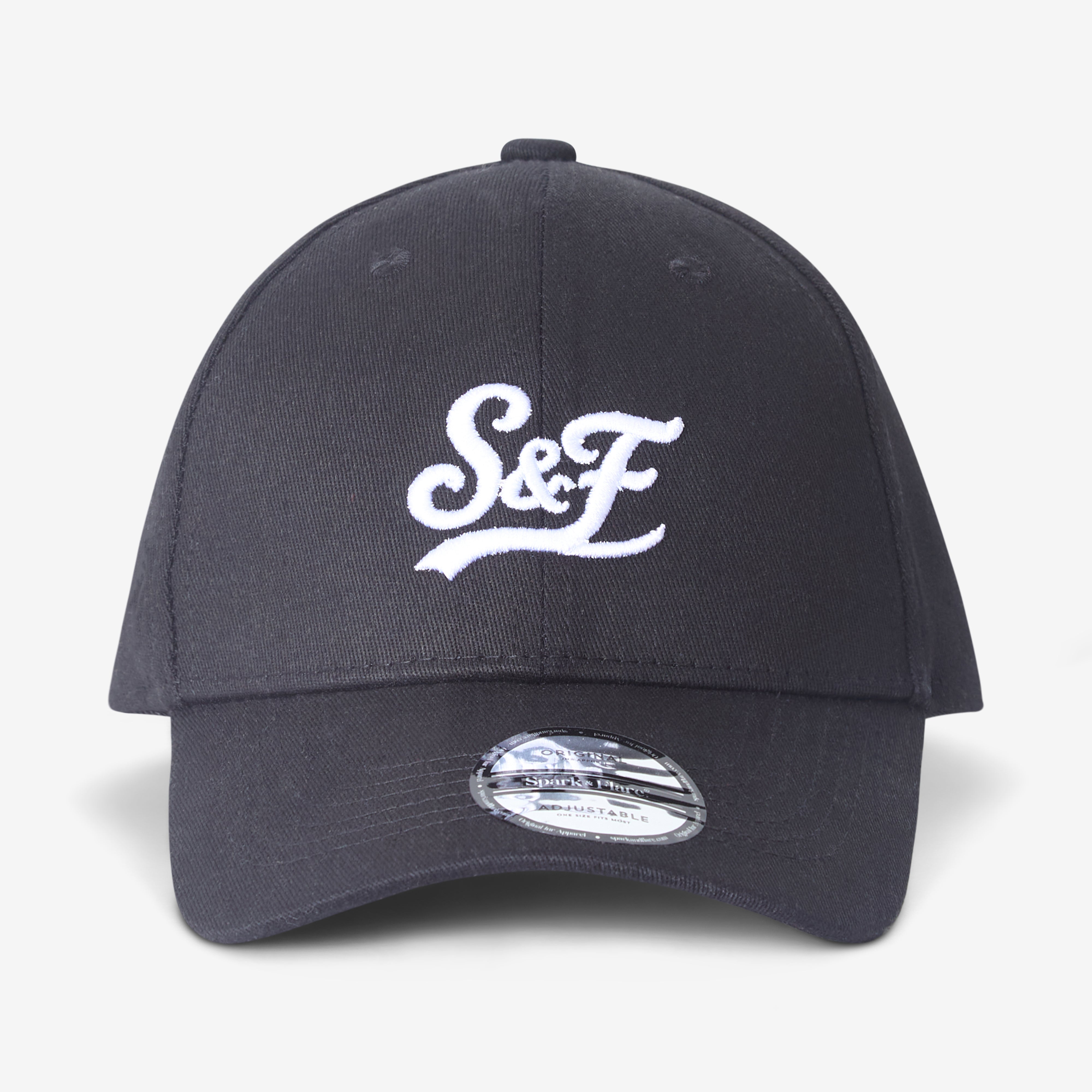 Spark & Flare black cap with S&F logo on the front