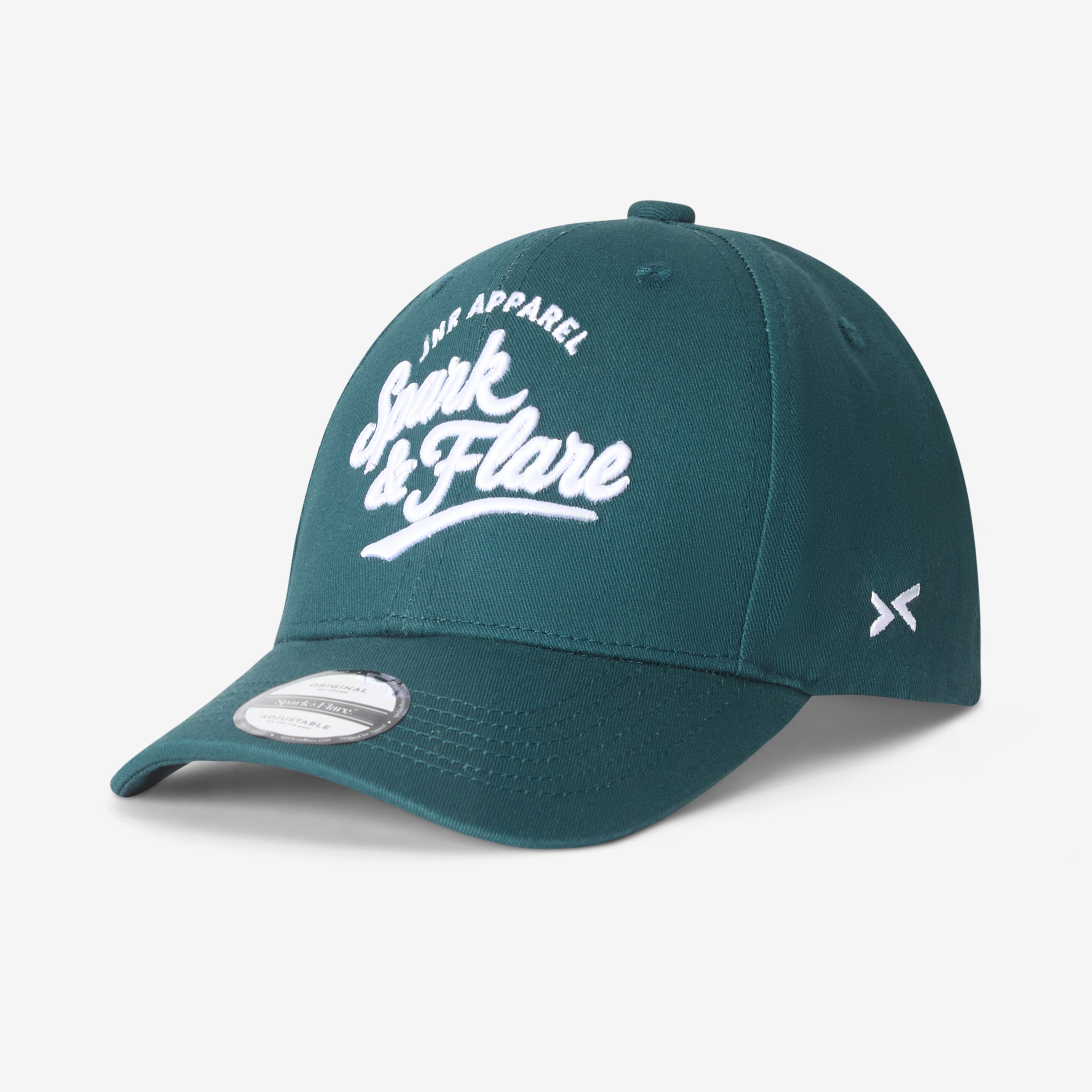 Teal Spark & Flare Baseball cap with white script