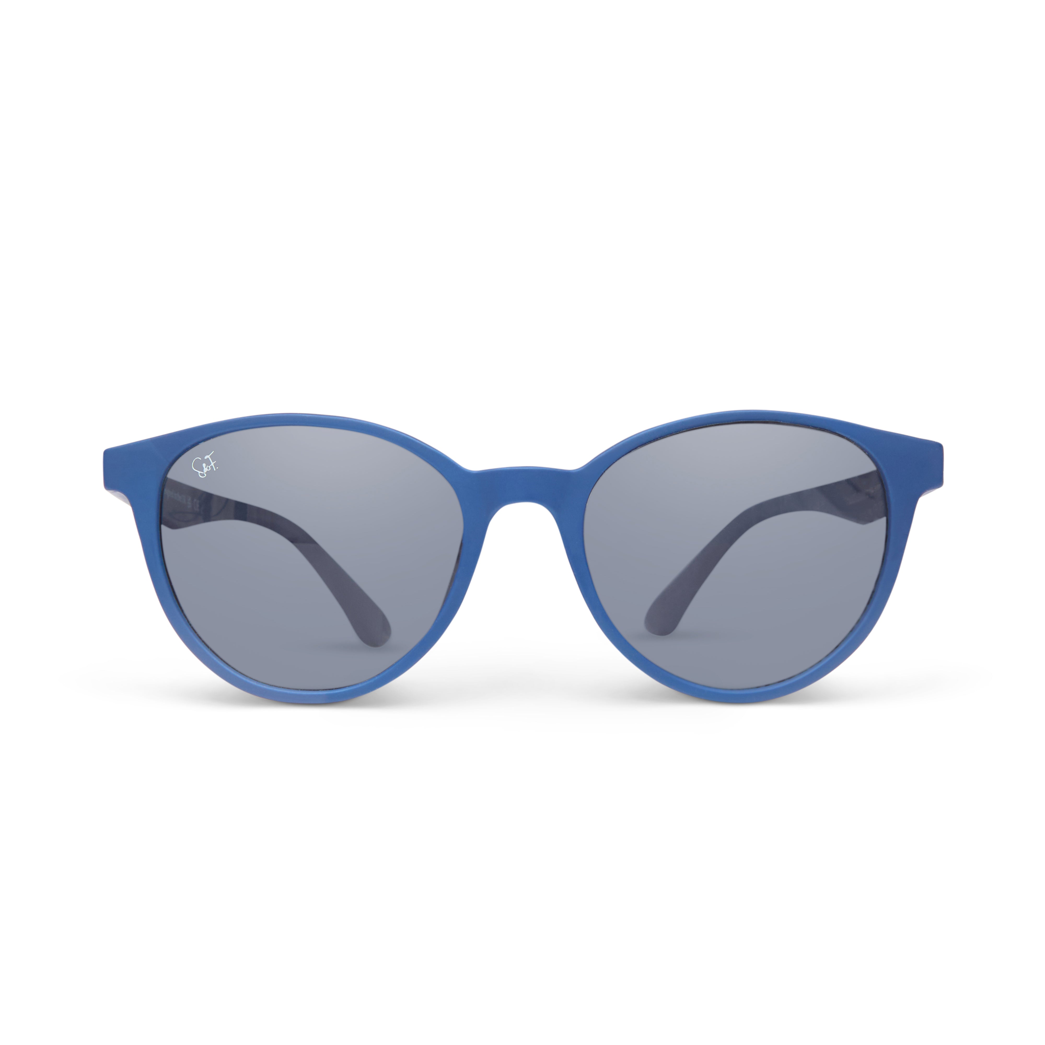 Blue Spark & Flare sunglasses for juniors aged 7-13 with round frames